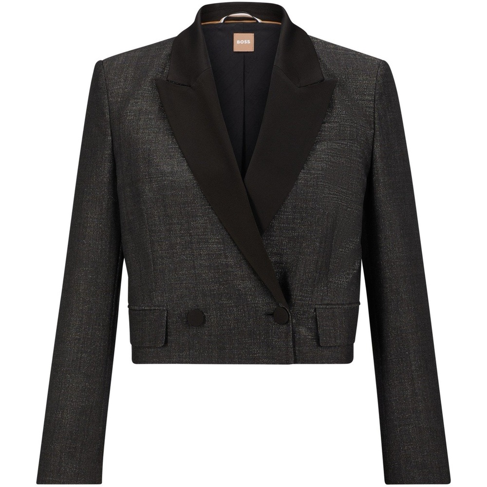 NWT BOSS Women's Oversized Fit Jacket in Dark Gray